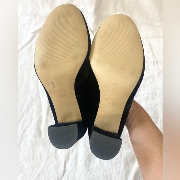 Marc Fisher Ion Ankle Strap Heel Black Velvet - Picture 14 of 15